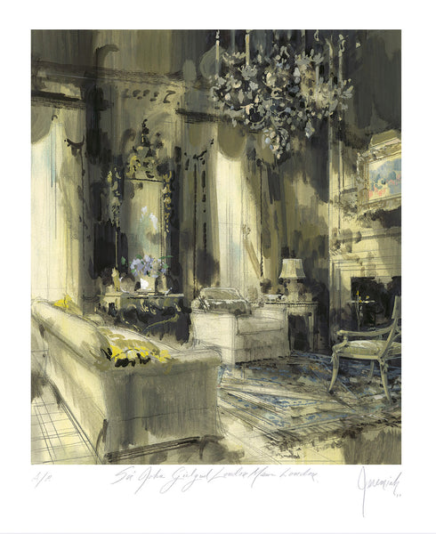 Sir John Gielgud London Sitting Room